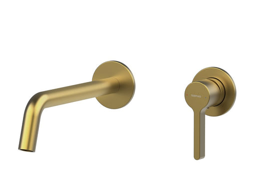 ICONIC Baterie lavoar încastrată 2 orificii, auriu mat