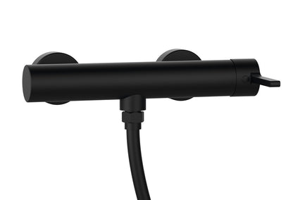 ICONIC Baterie duș montaj pe perete, negru mat