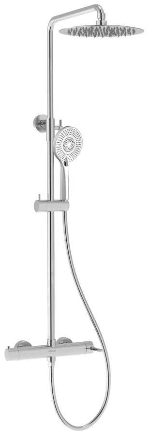 ICONIC Coloană duș cu baterie monocomandă, crom