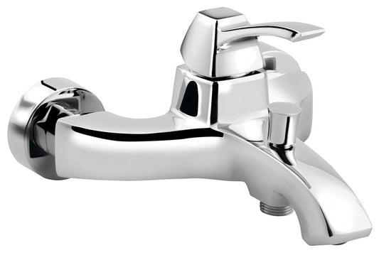 DREAMART Baterie cadă montaj pe perete, crom