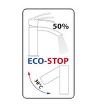 FLY Baterie lavoar cu pipă rotativă, fără ventil, cartuș ceramic ECO, crom