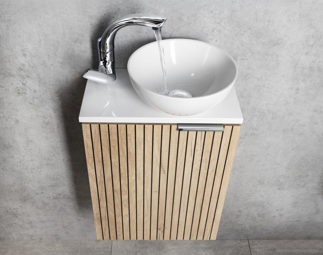 FLY Baterie lavoar cu pipă rotativă, fără ventil, cartuș ECO, crom