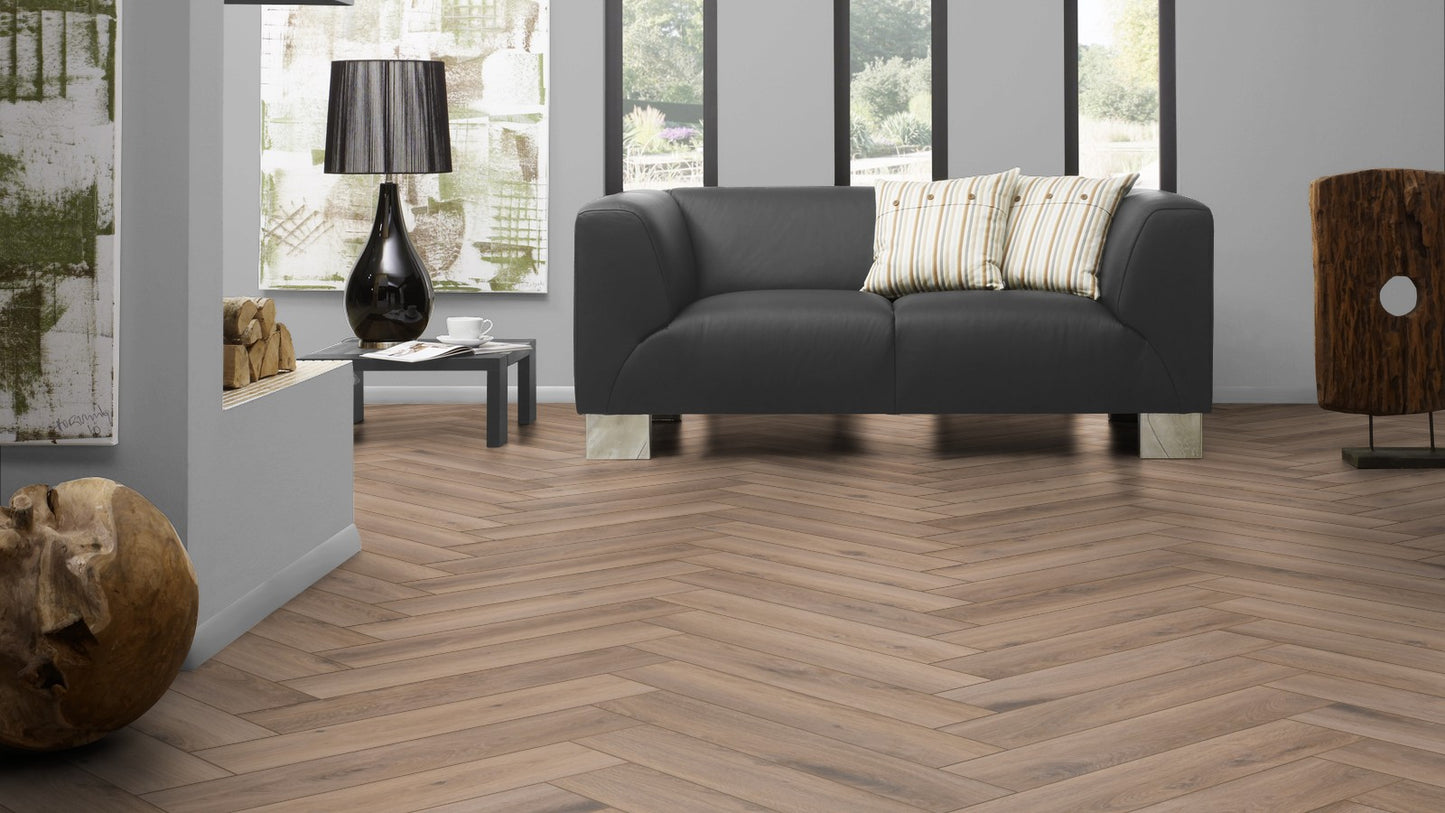 HERRINGBONE Metz Oak D3766