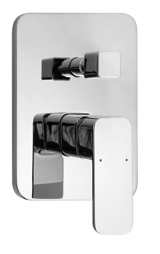 FACTOR Baterie duș încastrată, 2 căi, crom