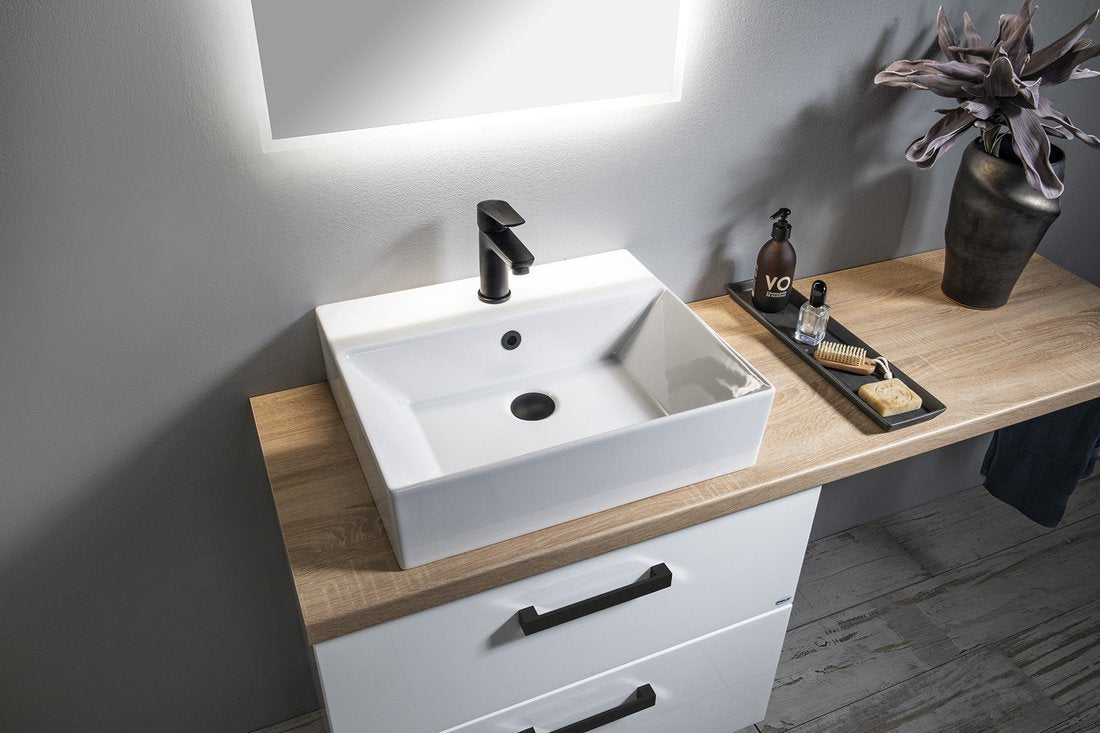 LOTTA Baterie lavoar, negru mat