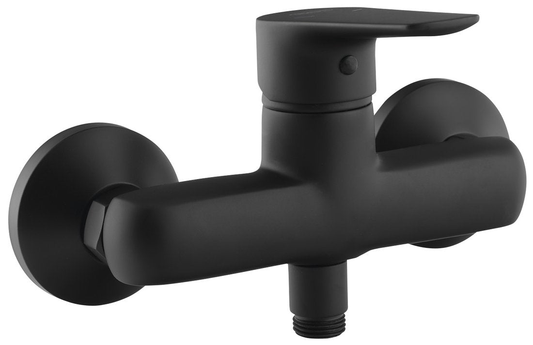 LOTTA Baterie duș montaj pe perete, negru mat