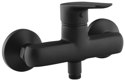 LOTTA Baterie duș montaj pe perete, negru mat