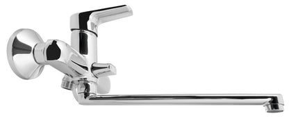 LOTTA Baterie lavoar/cadă montaj pe perete, crom