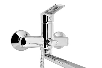 LOTTA Baterie lavoar/cadă montaj pe perete, crom