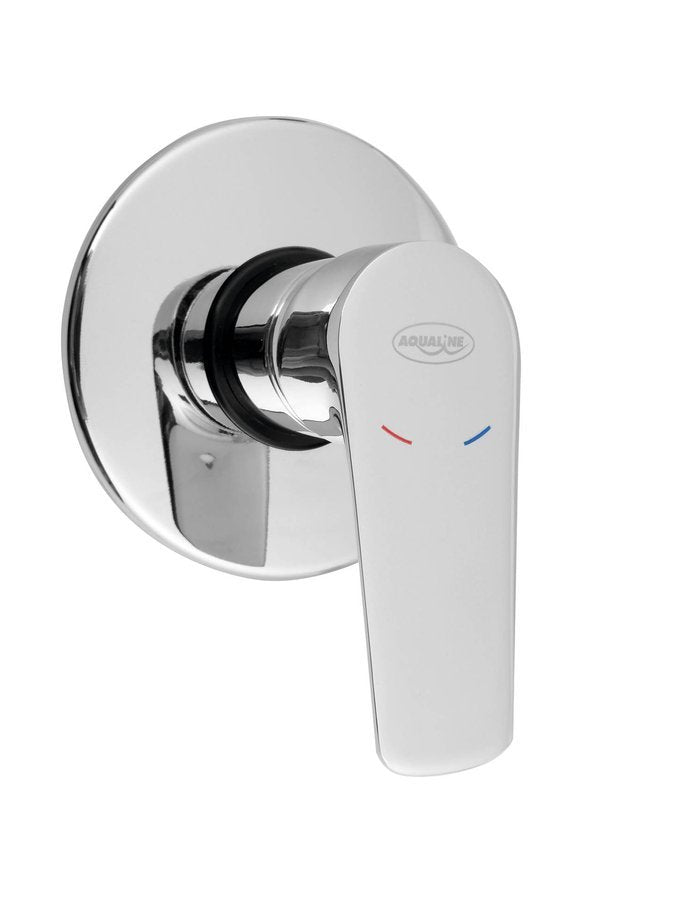 LOTTA Baterie duș încastrată cu monocomandă, 1 cale, crom