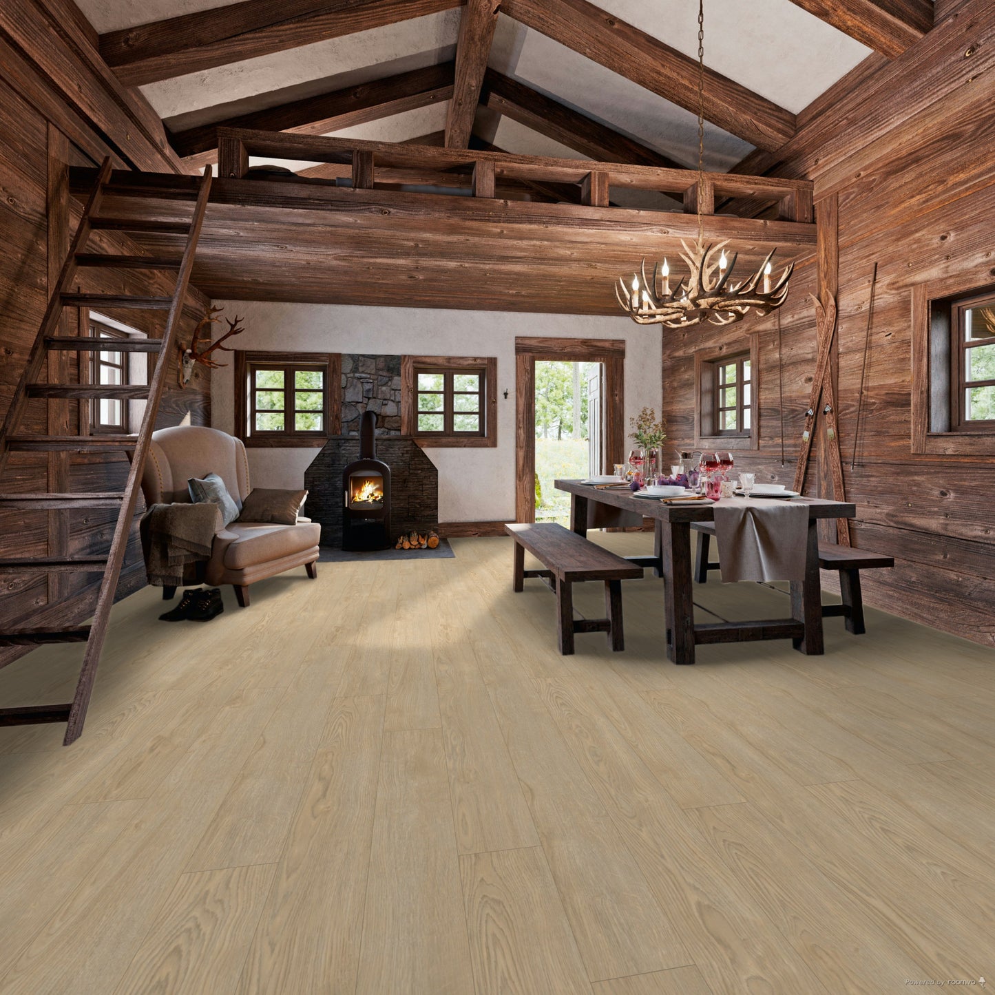 CHALET  Ruby Oak Silver M1024