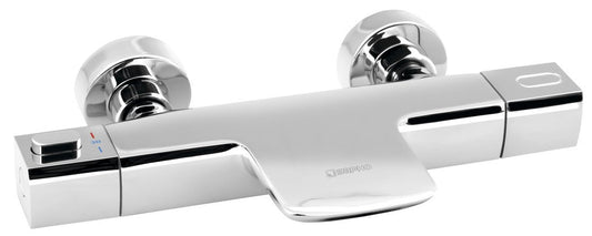 MIXONA Baterie cadă termostatică montaj pe perete, crom