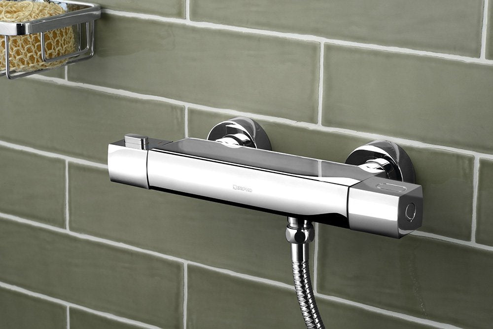 MIXONA Baterie duș termostatică montaj pe perete, crom