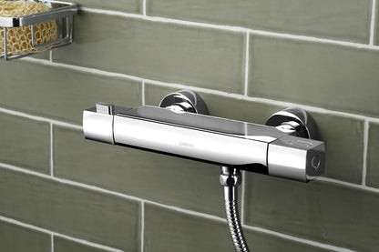 MIXONA Baterie duș termostatică montaj pe perete, crom