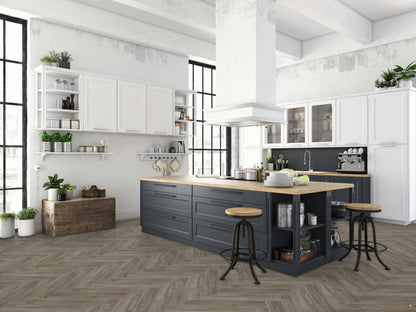 HERRINGBONE CASTLE Montmelo Oak Silver MH1004