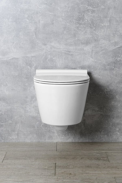 KUBE X capac WC SLIM cu închidere lentă, alb