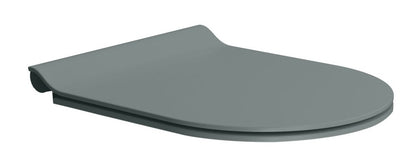 PURA capac WC SLIM cu închidere lentă, Quick Release, agave mat/crom