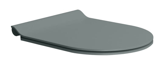 PURA capac WC SLIM cu închidere lentă, Quick Release, agave mat/crom