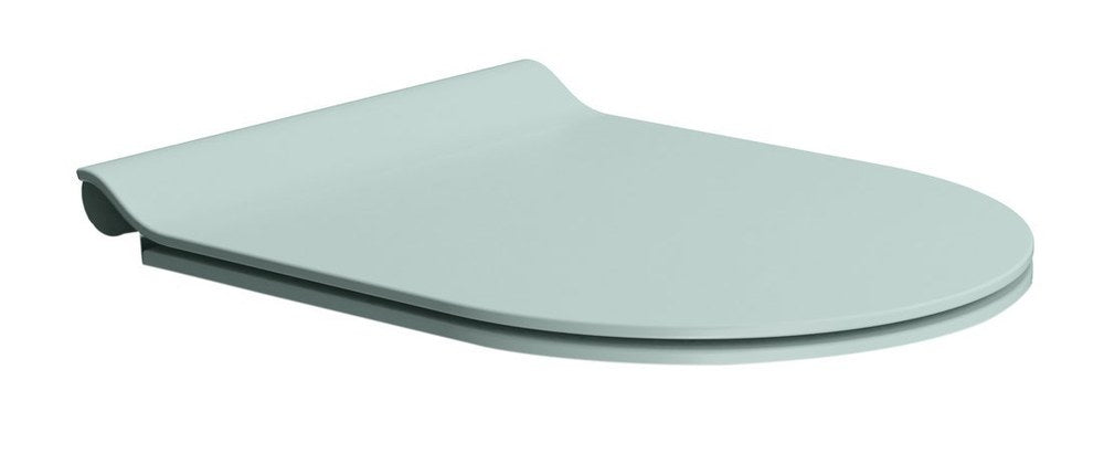 PURA capac WC SLIM cu închidere lentă, Quick Release, ghiaccio mat/crom