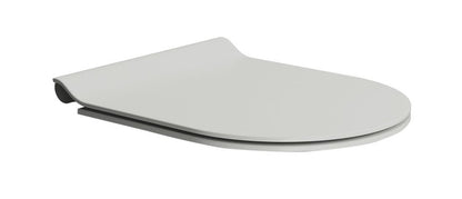 PURA capac WC SLIM, Soft Close, Quick Release, cenere mat/crom