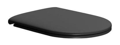 KUBE X Capac WC, Soft Close, Quick Release, negru mat/crom