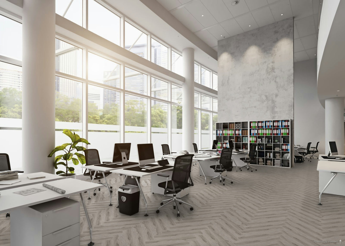 SPC HERRINGBONE Aspen Oak HB P1002