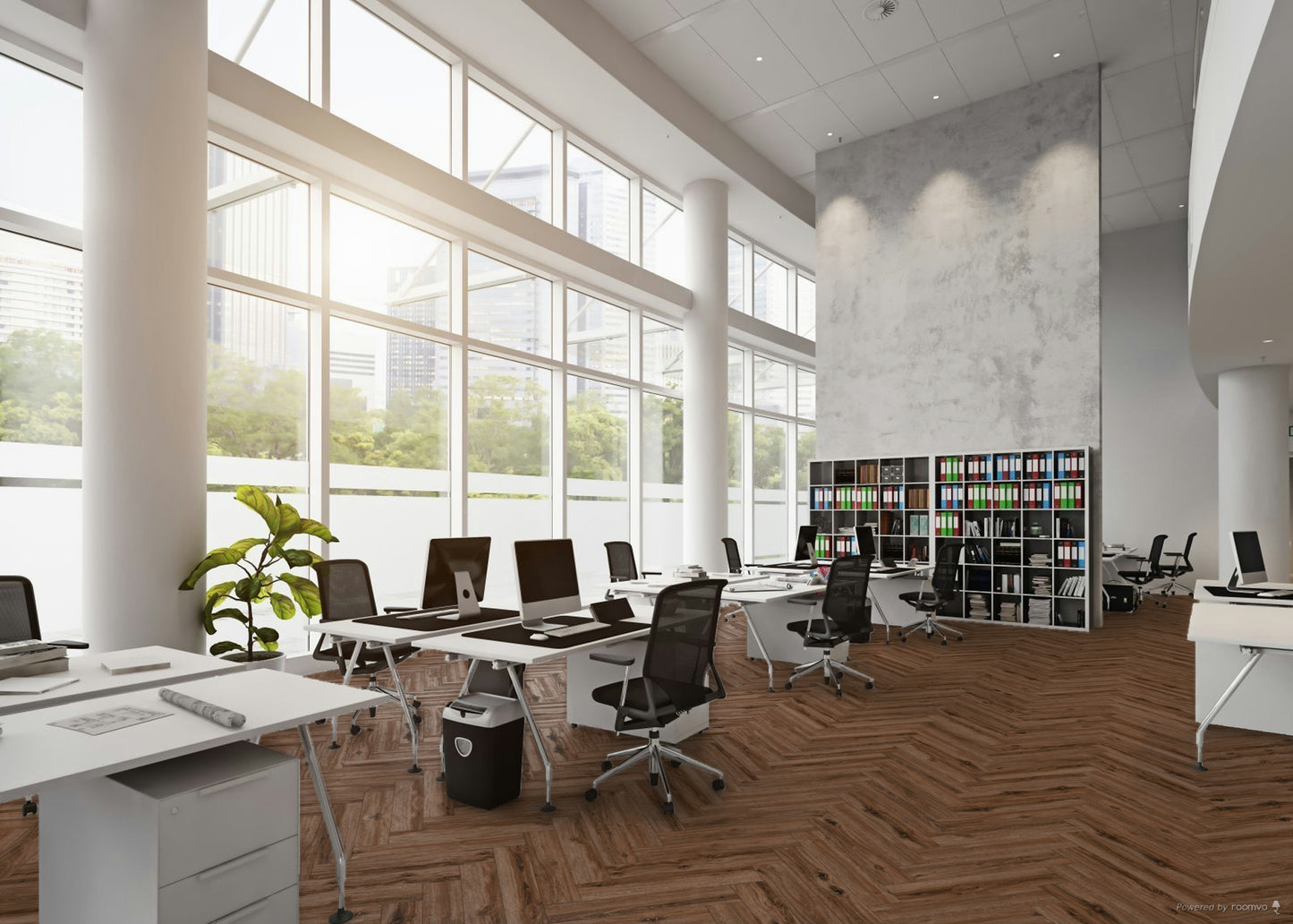 SPC HERRINGBONE Portland Oak HB P1005