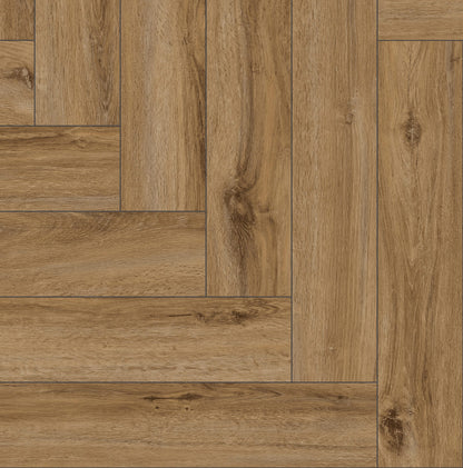 SPC HERRINGBONE Jackson Oak HB P1006