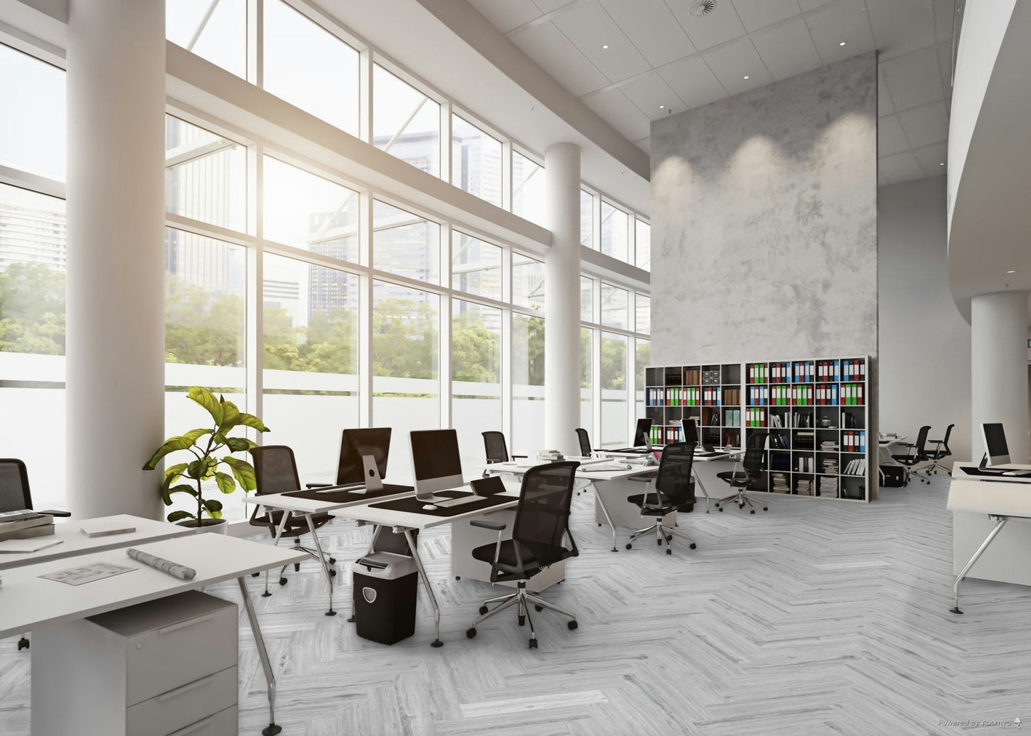 SPC HERRINGBONE Ice Oak HB P1007