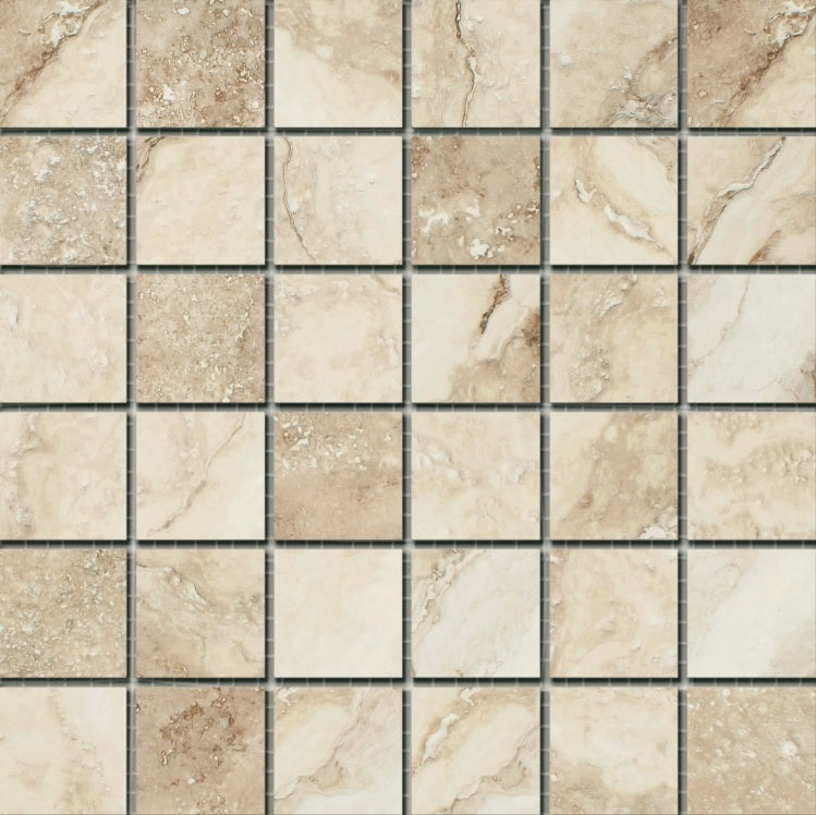 TRAVERTINO DI CARACALLA BEIGE MOSAICO RMV29.2x29.2