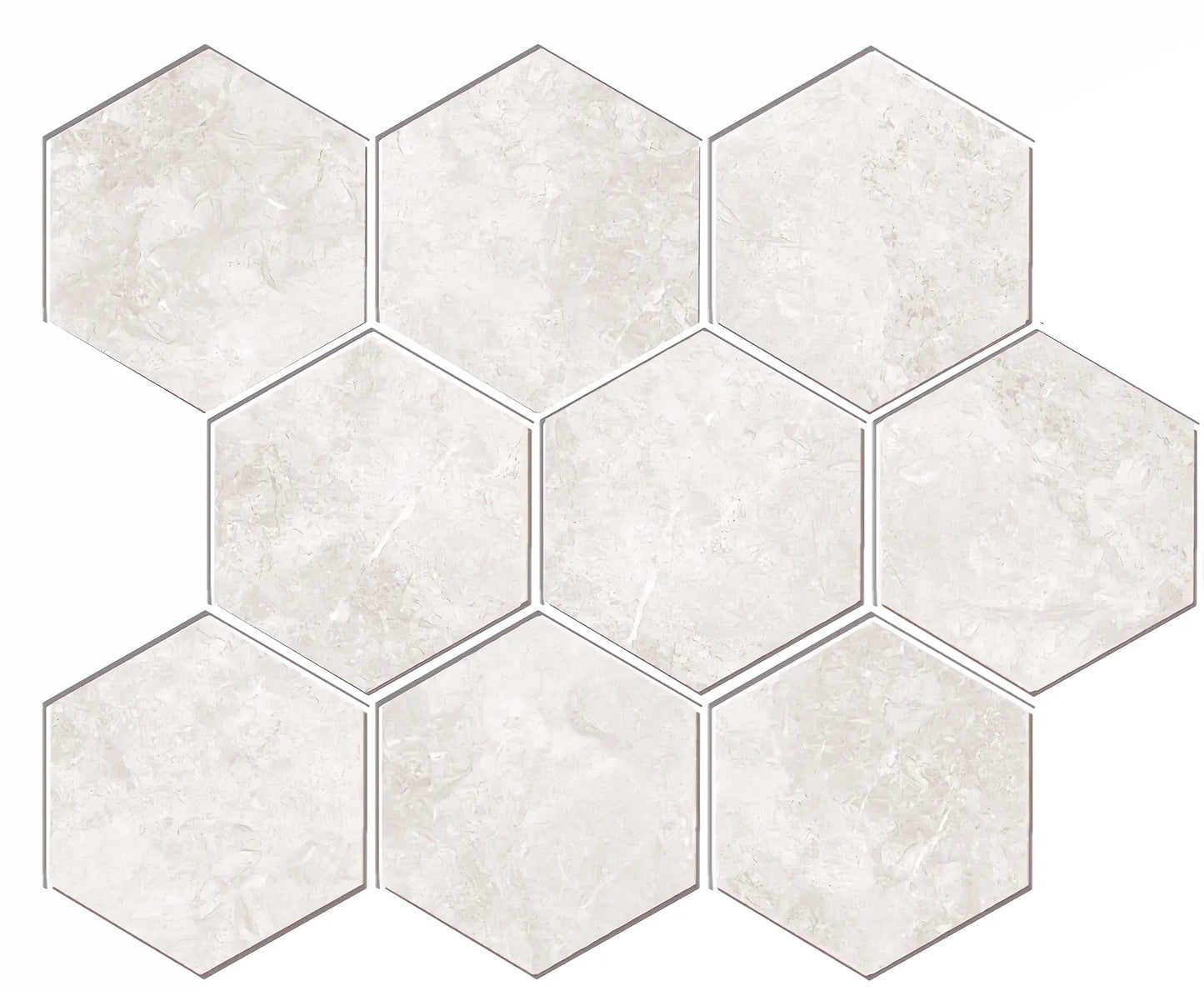 TITANIUM IVORY HEXA 35.5x29.2 MAT