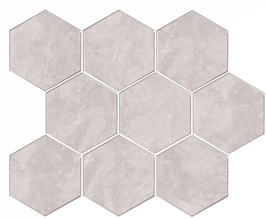 TITANIUM SILVER HEXA 35.5x29.2 MAT