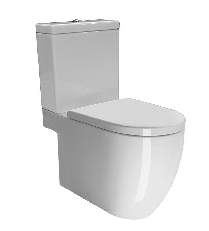 PURA WC compact, evacuare S/P, alb ExtraGlaze