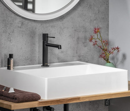 SOLARIS Baterie lavoar, negru mat