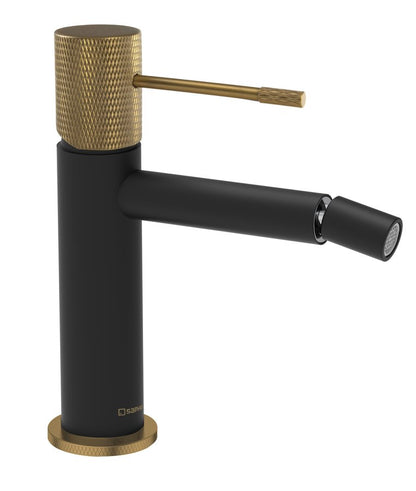 SOLARIS Baterie bideu, negru/auriu mat