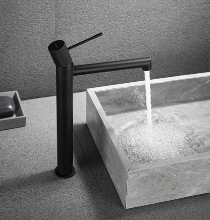 SOLARIS Baterie lavoar înaltă, negru mat