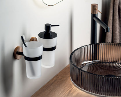 SOLARIS Baterie lavoar înaltă, negru/cupru mat