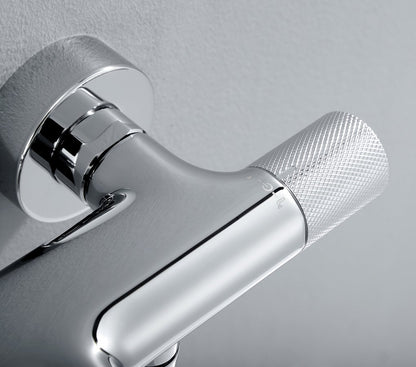 SOLARIS Baterie cadă montaj pe perete, crom