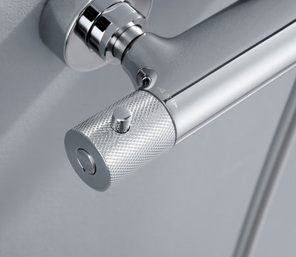 SOLARIS Set duș combinat cu baterie termostatică, crom