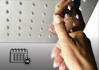 SOLARIS Set duș combinat cu baterie termostatică, negru/auriu mat