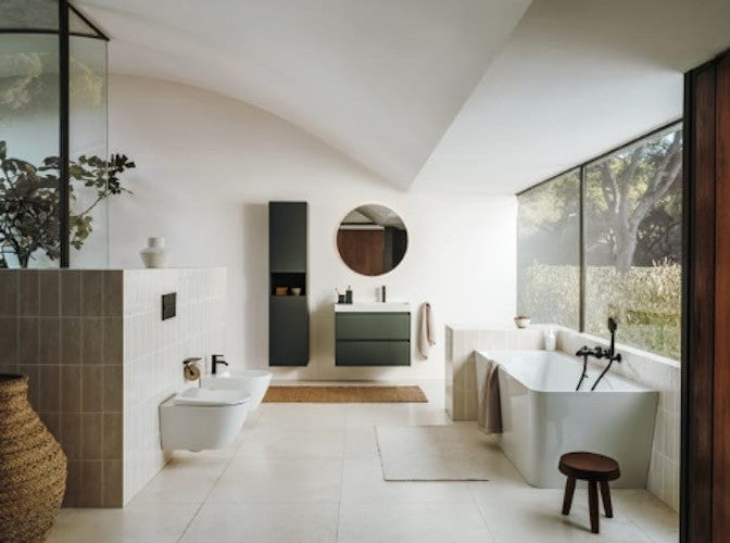 Ona Cada freestanding dreptunghiulara  compozit 160x70 cm alb, montaj dreapta