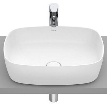 INSPIRA Chiuveta baie pe blat, alb mat  Soft 50x37 cm