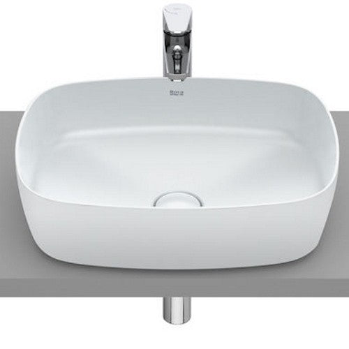 INSPIRA Lavoar baie pe blat, alb perlat  Soft 50x37 cm