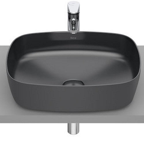 INSPIRA Lavoar baie pe blat, antracit  Soft 50x37 cm