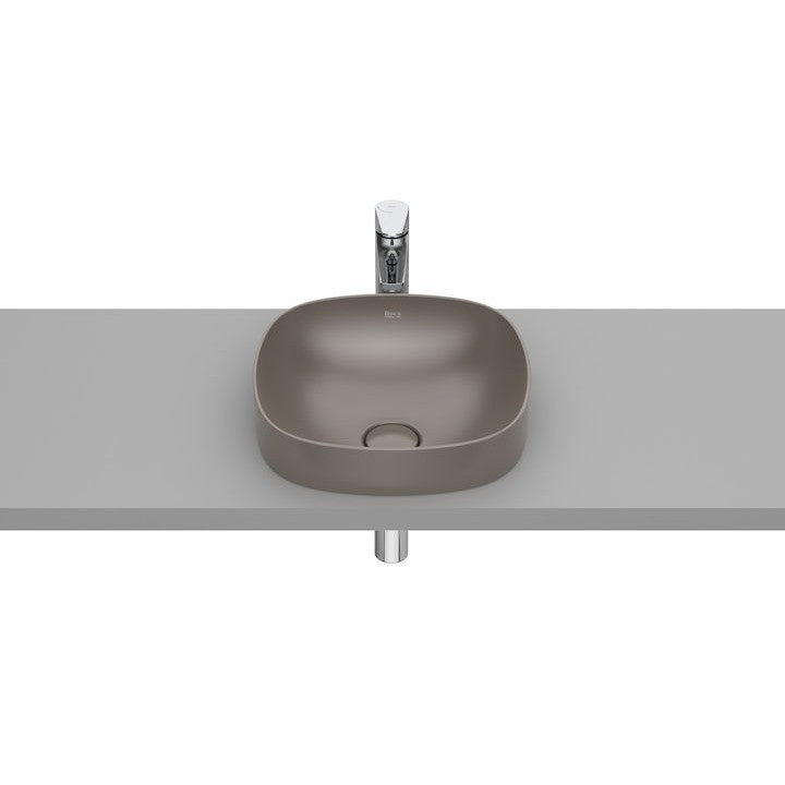 INSPIRA Lavoar baie incastrat, maro, patrat  Soft 37x37 cm