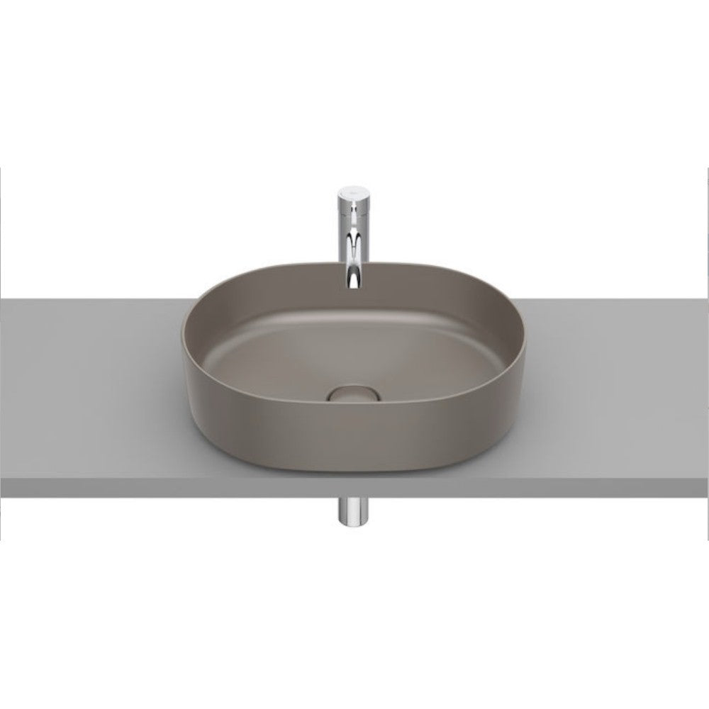 INSPIRA Lavoar baie pe blat, maro, oval  Round 50x37 cm