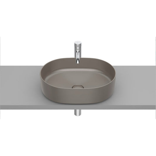 INSPIRA Lavoar baie pe blat, maro, oval  Round 50x37 cm