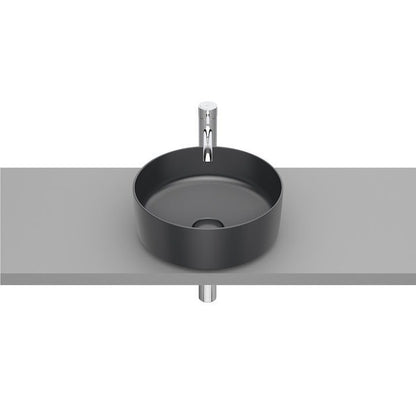 INSPIRA Lavoar baie pe blat, antracit, rotund  Round 37x37 cm