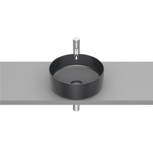 INSPIRA Lavoar baie pe blat, antracit, rotund  Round 37x37 cm