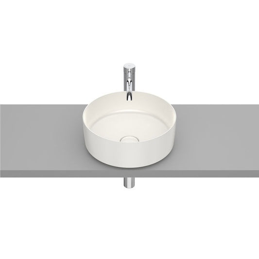 INSPIRA Lavoar baie pe blat, bej, rotund  Round 37x37 cm